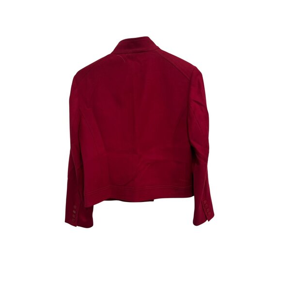 Talbots Womens Wool Blend Military Style Jacket Button Front Size 4 Petite - Picture 2 of 9